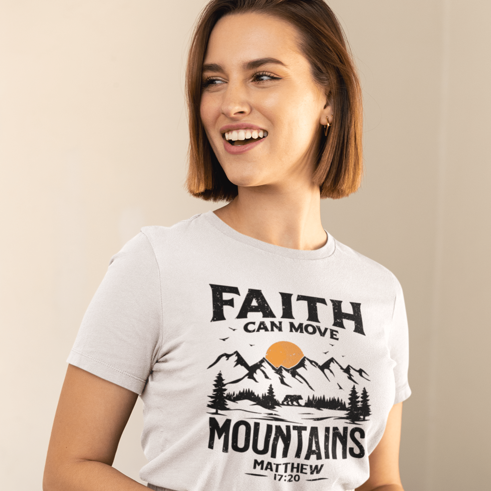 Faith Can Move Mountains - Bible Verse Tshirt