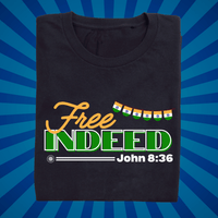 Free Indeed - Black - Zach Christian Apparel - Christian apparel