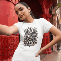GIve Jesus Your New Year - Zach Christian Apparel - Christian apparel