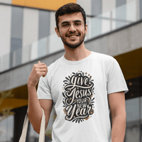 GIve Jesus Your New Year - Zach Christian Apparel - Christian apparel