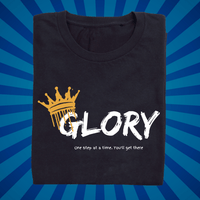 Glory to Glory | One step at a time - Zach Christian Apparel - Christian apparel