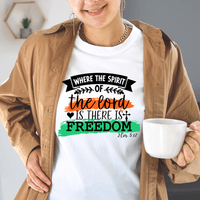 Spirit Gives Freedom - Zach Christian Apparel - Christian apparel