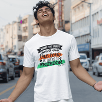 Spirit Gives Freedom - Zach Christian Apparel - Christian apparel