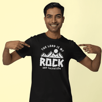 The LORD is my Rock and Salvation - Zach Christian Apparel - Bible verse Tshirt