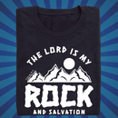 The LORD is my Rock and Salvation - Zach Christian Apparel - Bible verse Tshirt